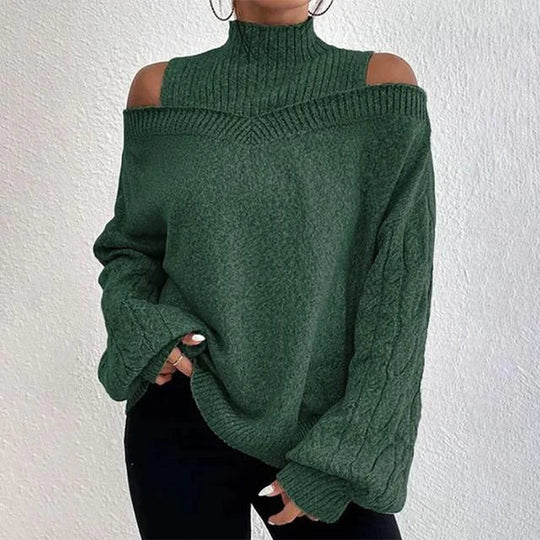 Léa Blanchet | Elegant Long Sleeve Off Shoulder
