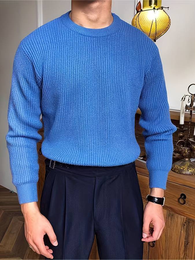 Men's knitted warm jumper