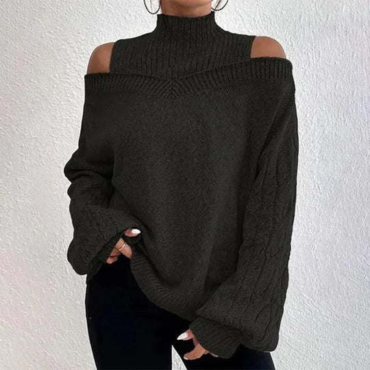 Léa Blanchet | Elegant Long Sleeve Off Shoulder
