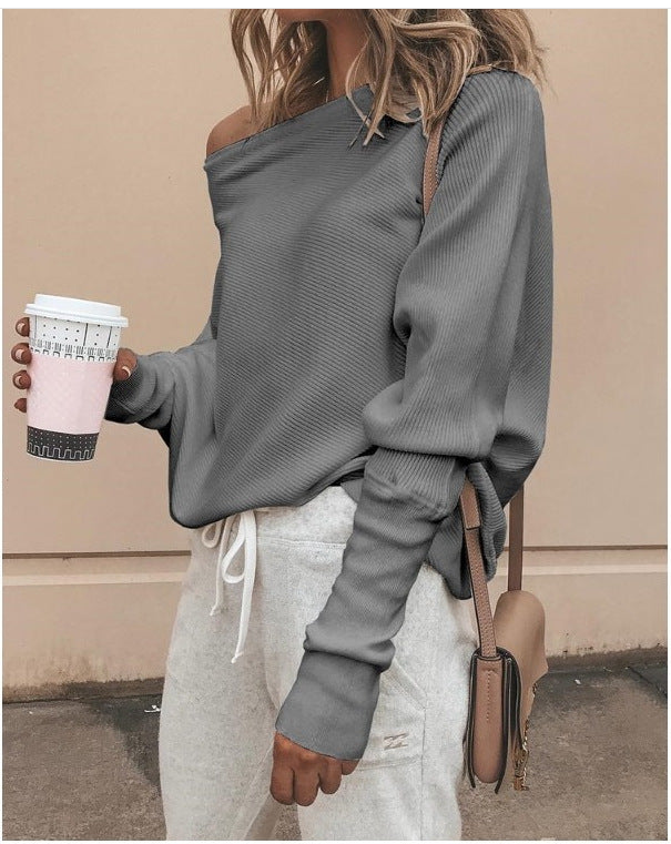 Léa Blanchet | Sexy Off-shoulder Jumper