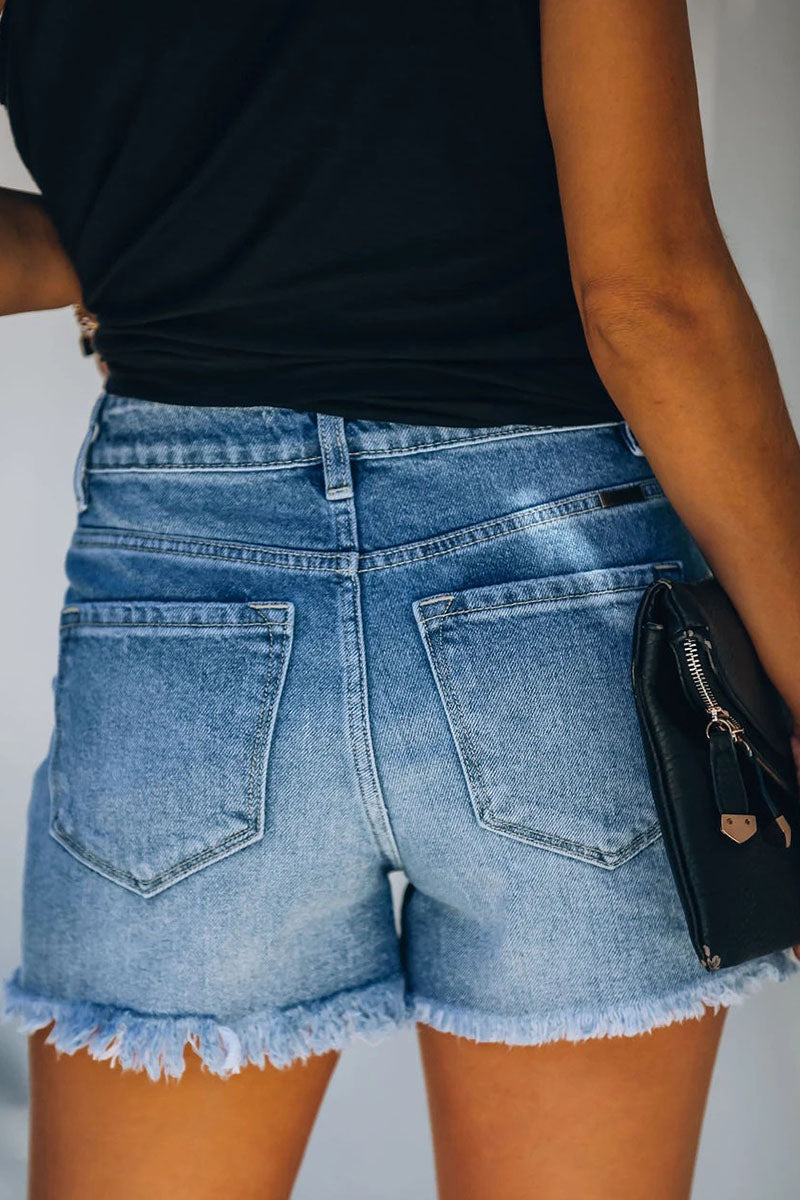 Kayla - fashion casual ripped denim shorts