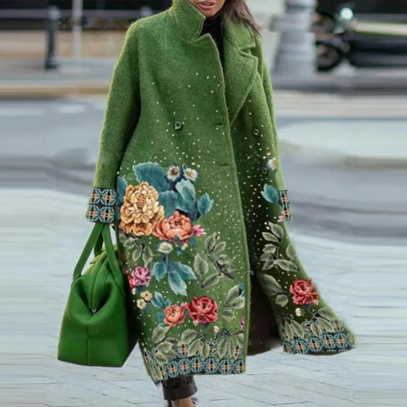 Riva Lefèvre | Elegant Coat with Floral Design