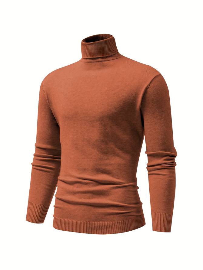 High neck jumper for men