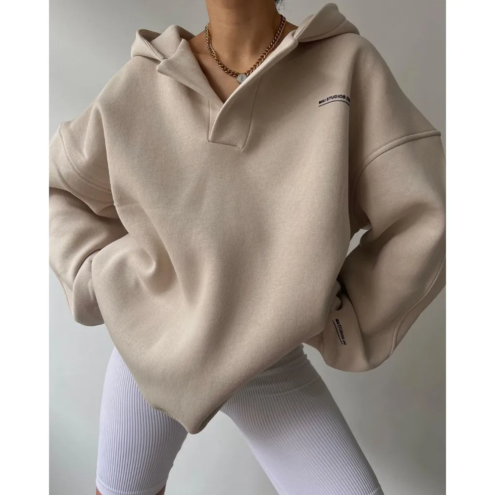 Riva Lefèvre | Stylish Hooded Loose Sweater