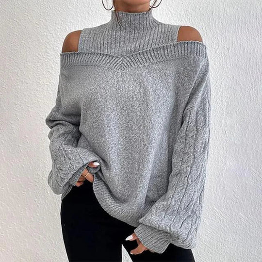 Léa Blanchet | Elegant Long Sleeve Off Shoulder