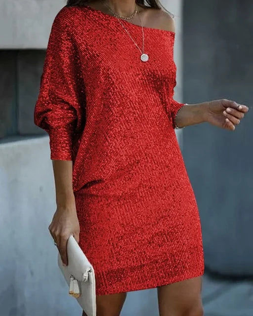 Iris – Contrast Sequin Dress