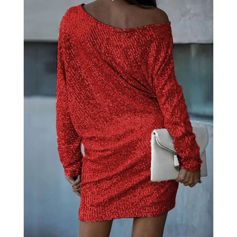 Iris – Contrast Sequin Dress