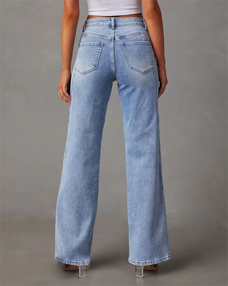 Teresia - Mid-waist Denim Jeans