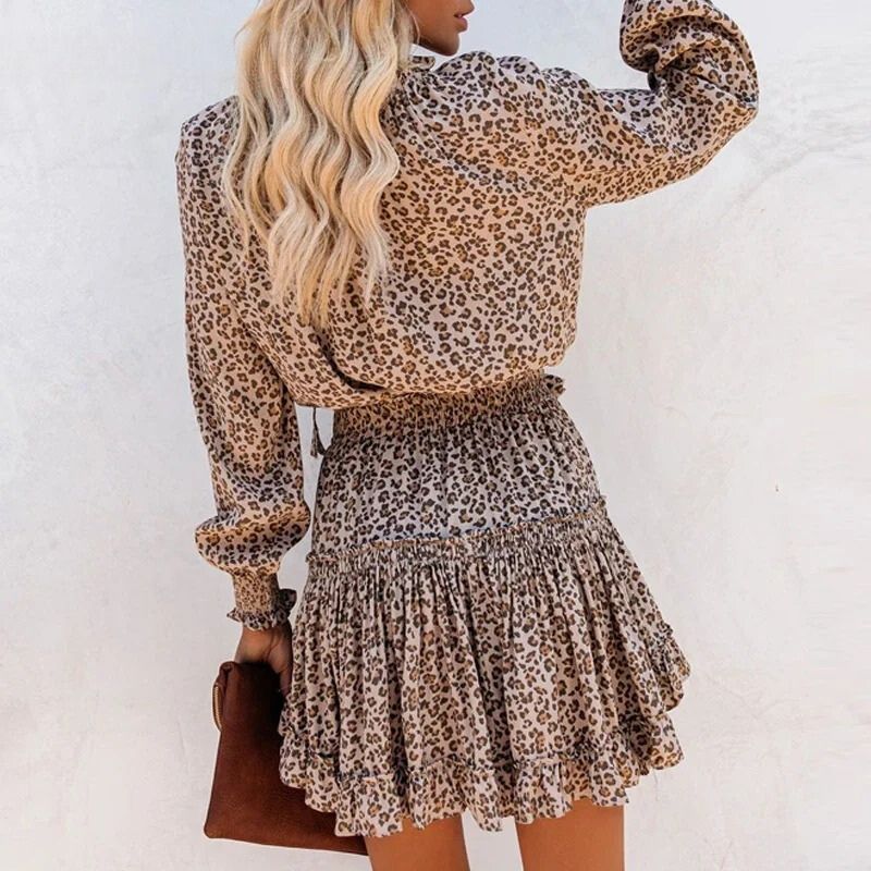 Odette | Chic dress in leopard design