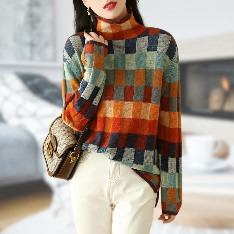 Alice Leroy | Patterned Turtle-Neck Jumper