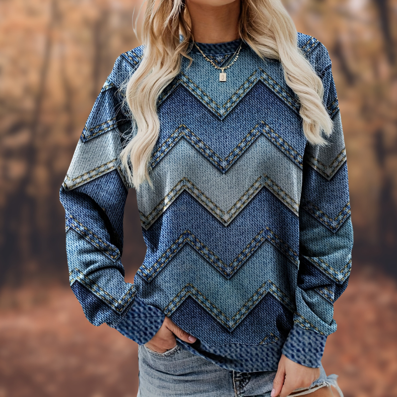 Oceane Dubois | Long Sleeve Sweater with Print