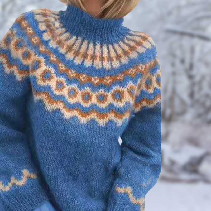 Léa Blanchet | Soft Knit Turtle Neck Sweater