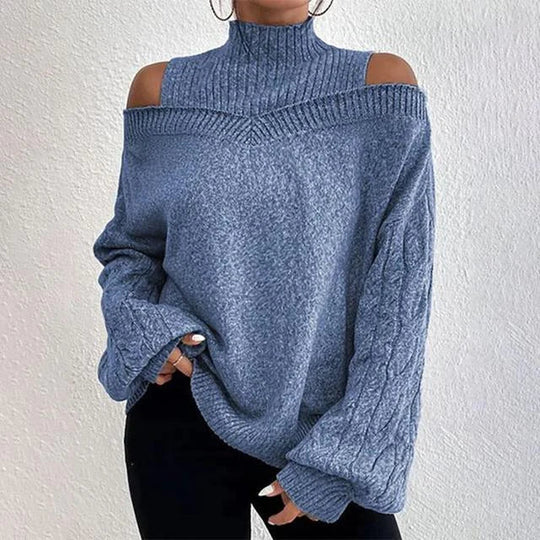 Léa Blanchet | Elegant Long Sleeve Off Shoulder