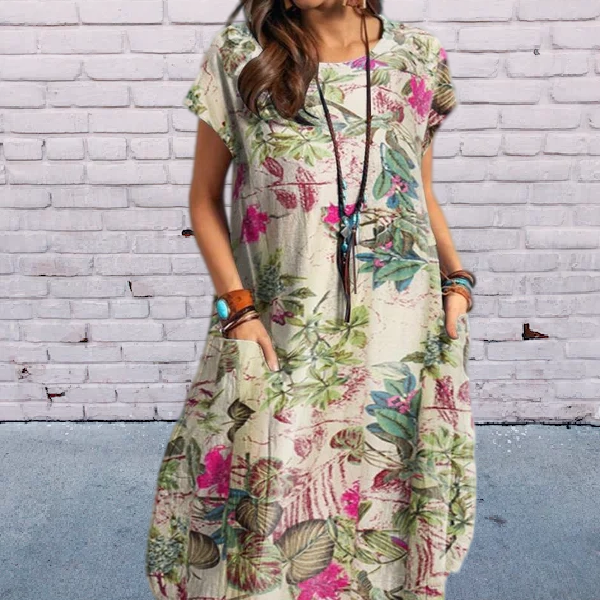 Fleur Rousse | Classic & Comfortable Floral Dress