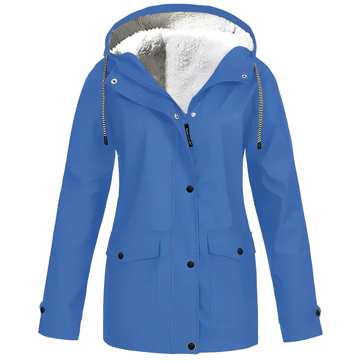 Cozyshield | fleece lined waterproof rain jacket for autumn/winter