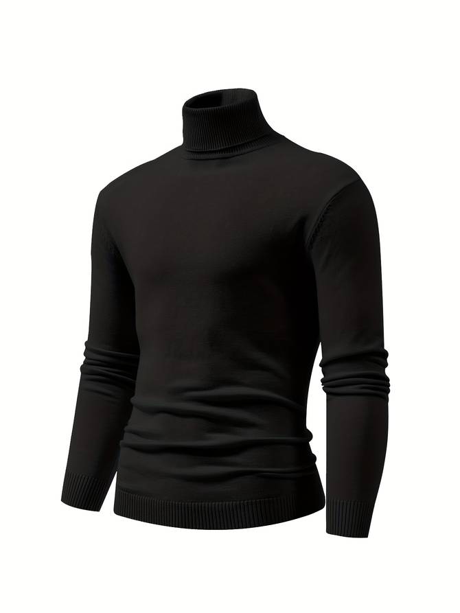 High neck jumper for men