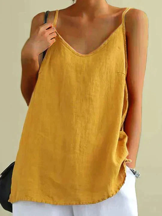 Fleur Rousse | Plain Sleeveless Top