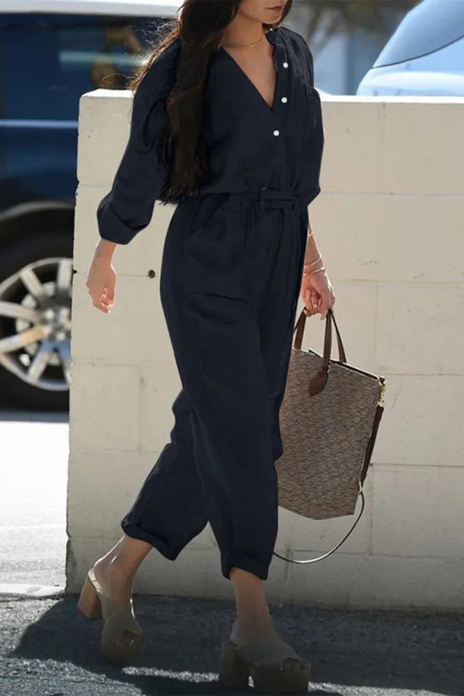 Alice Leroy - Figure-Flattering Casual Jumpsuit