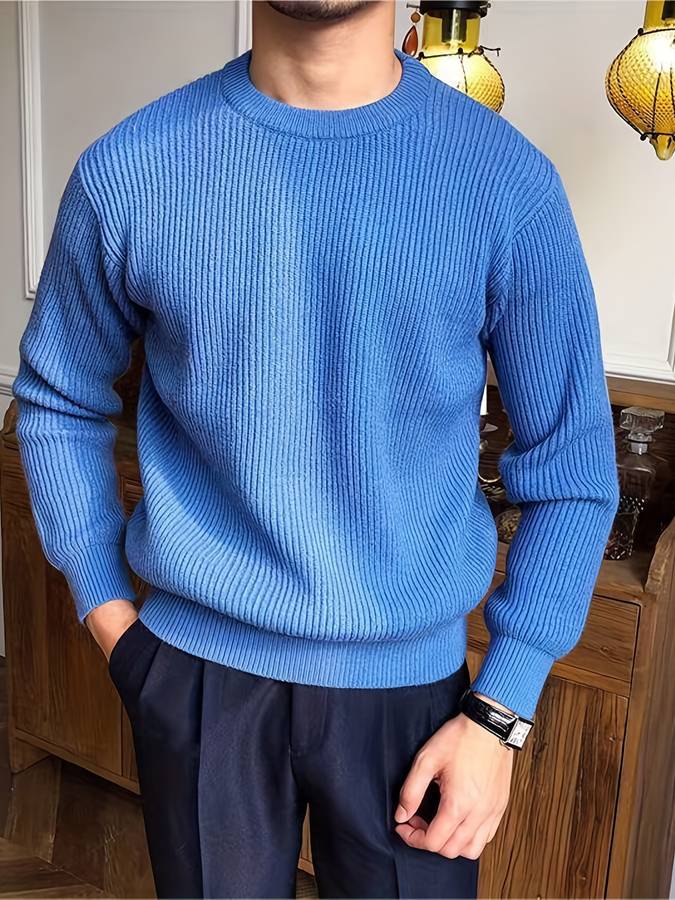 Men's knitted warm jumper