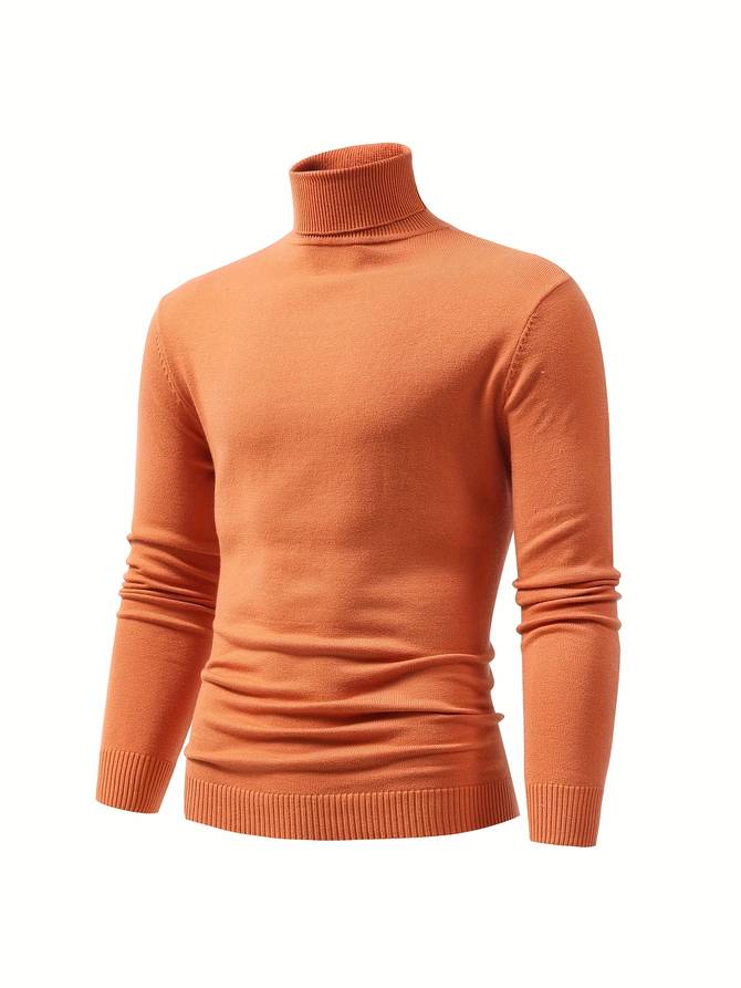 High neck jumper for men