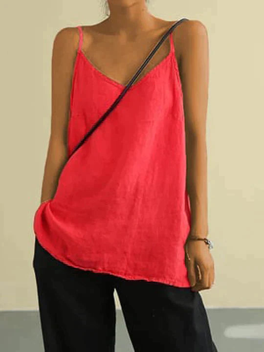 Fleur Rousse | Plain Sleeveless Top