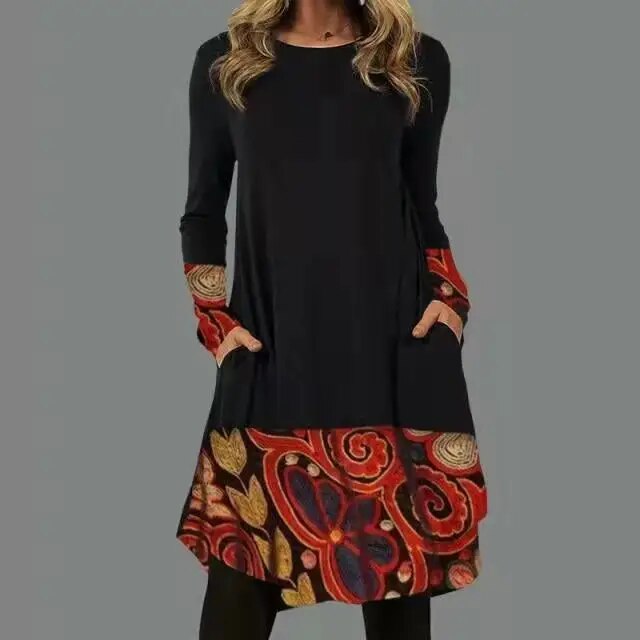 Riva Lefèvre | Elegant Boho Dress with Long Sleeves