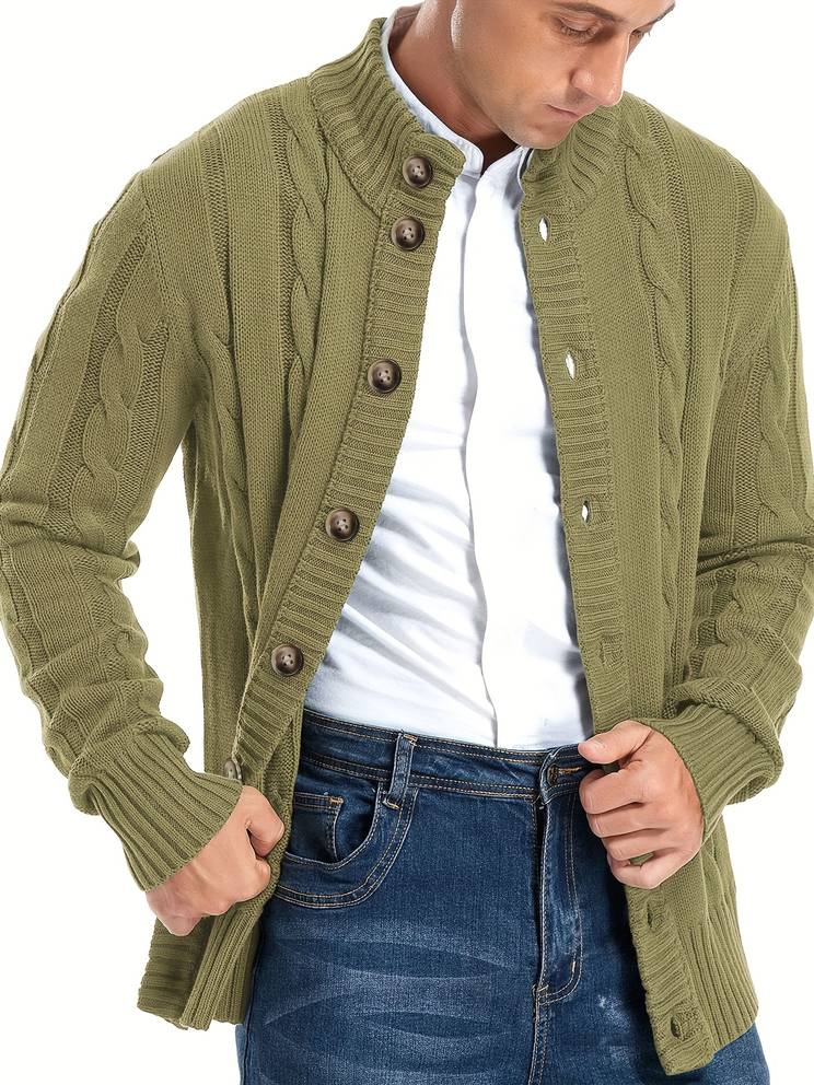 Cardigan with stylish pattern for men