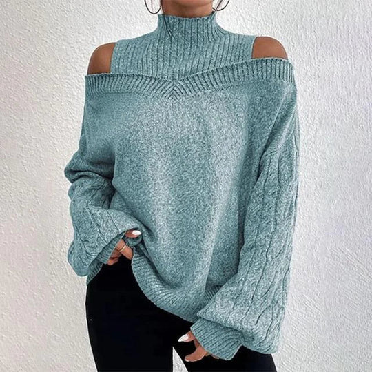 Léa Blanchet | Elegant Long Sleeve Off Shoulder