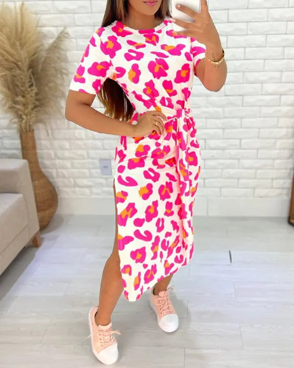 Leopard™ - Casual Leopard Print Dress