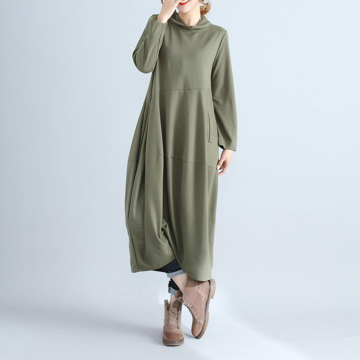 Alice Leroy | Elegant long-sleeved dress with pockets