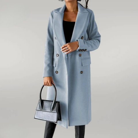 Lydia - Long Wool-Blend Coat