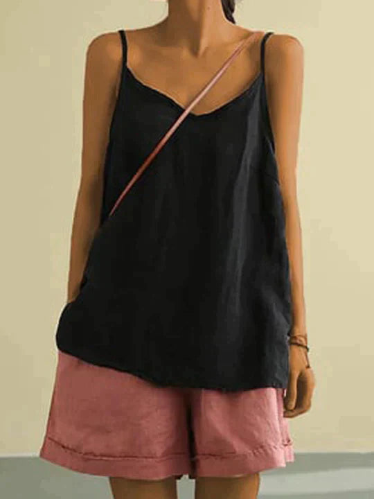 Fleur Rousse | Plain Sleeveless Top