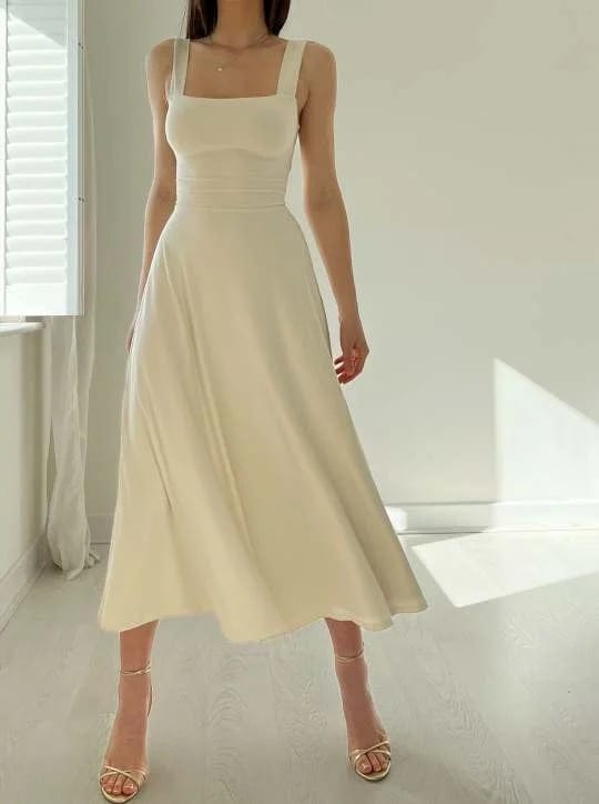 Lily - Casual Midi Dress - for Women | Ideal for Summer