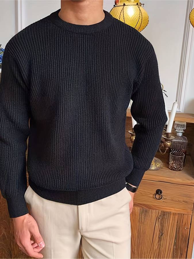 Men's knitted warm jumper