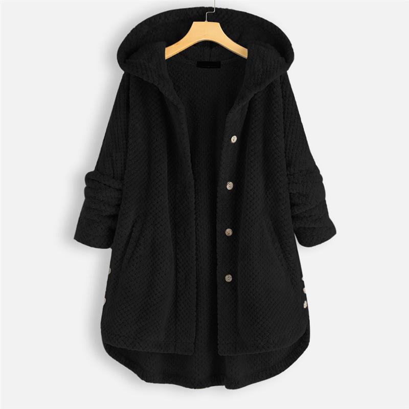 Cosy Hooded Teddy Coat