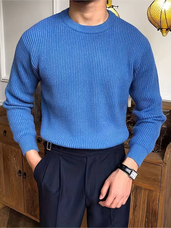 Men's knitted warm jumper