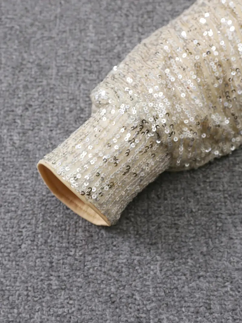 Iris – Contrast Sequin Dress