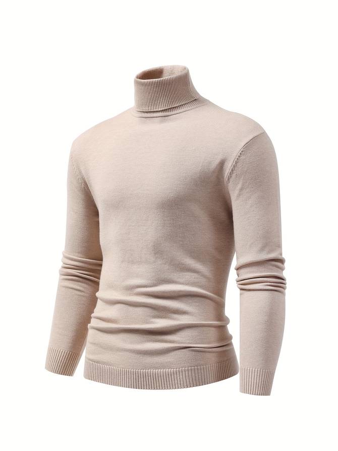 High neck jumper for men