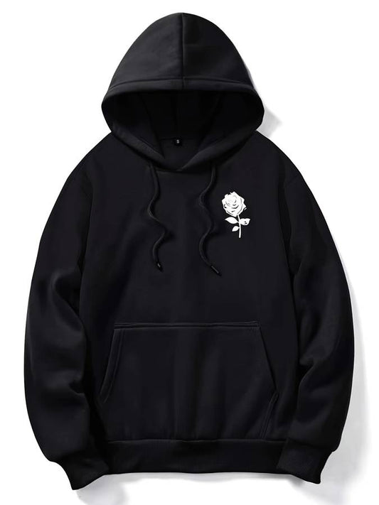 Men's Hoodie with rose print