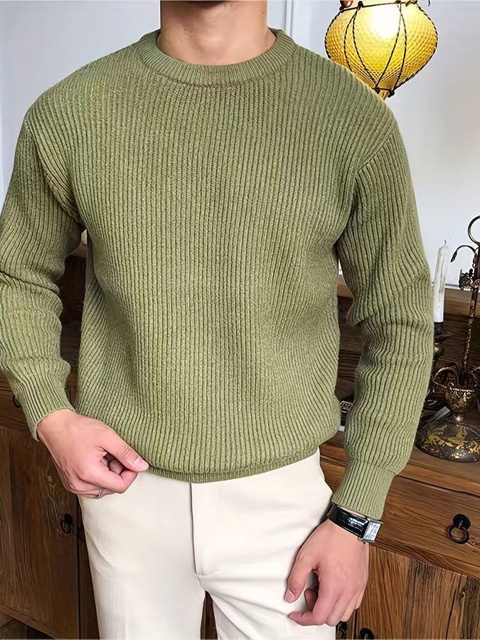 Men's knitted warm jumper