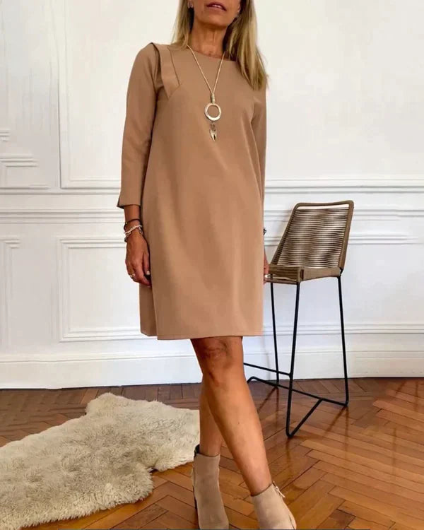 Elegant long sleeve dress - Italian style