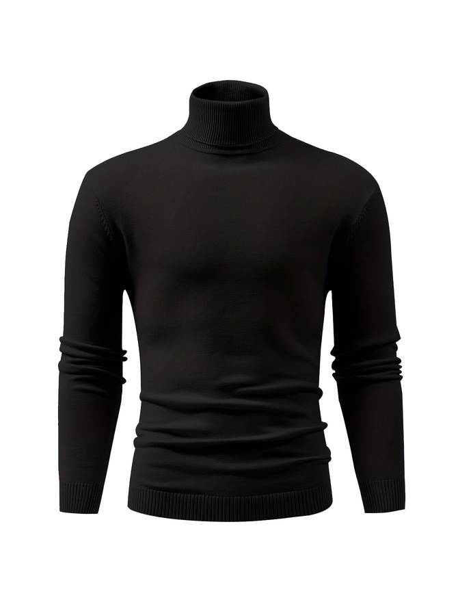 High neck jumper for men