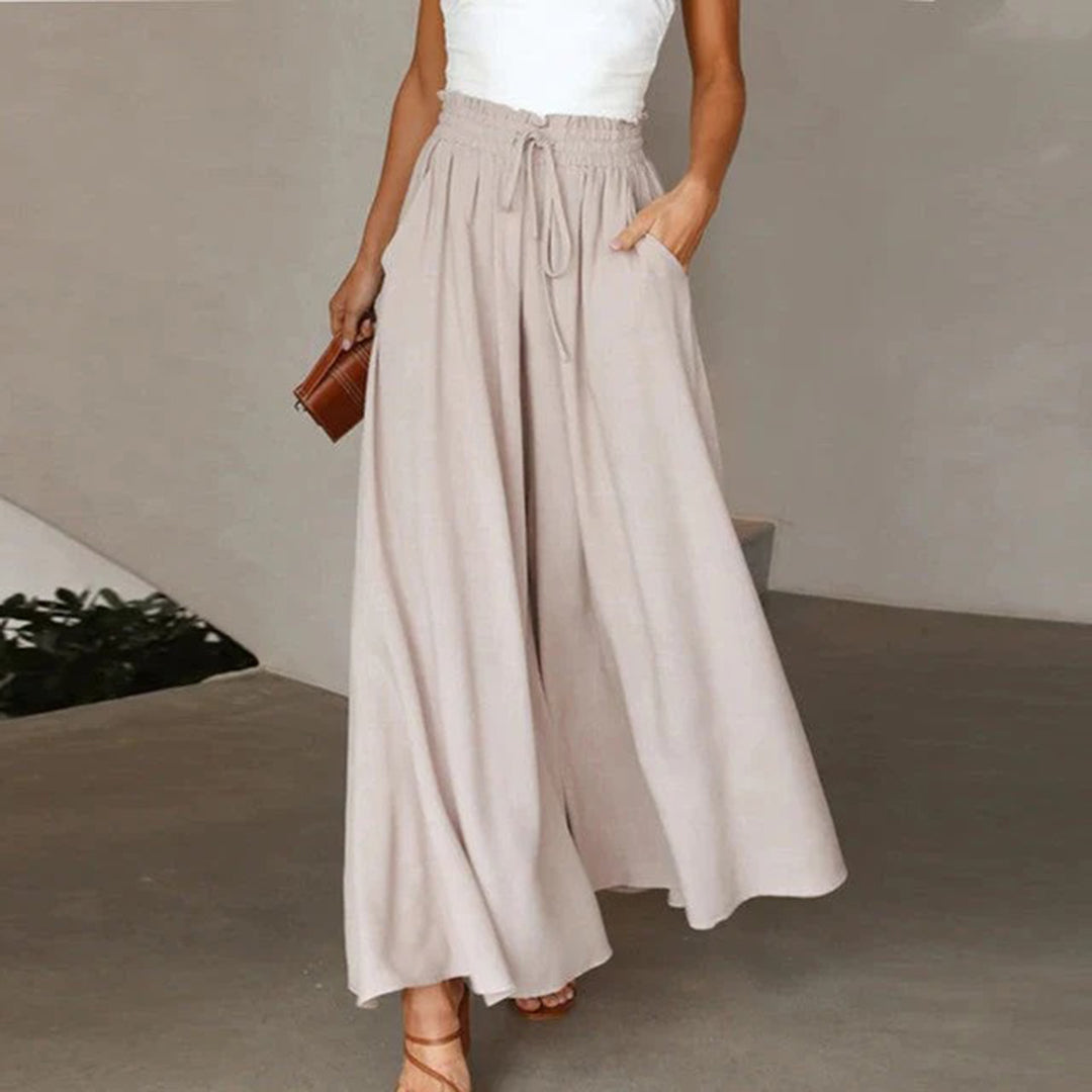 Chantal - Wide Leg Drawstring Pants