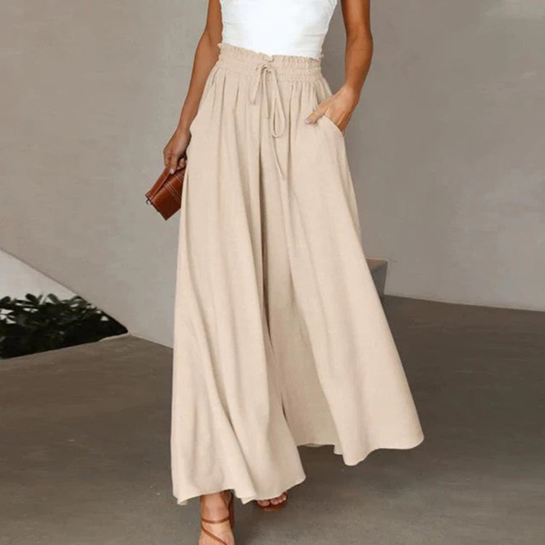 Chantal - Wide Leg Drawstring Pants