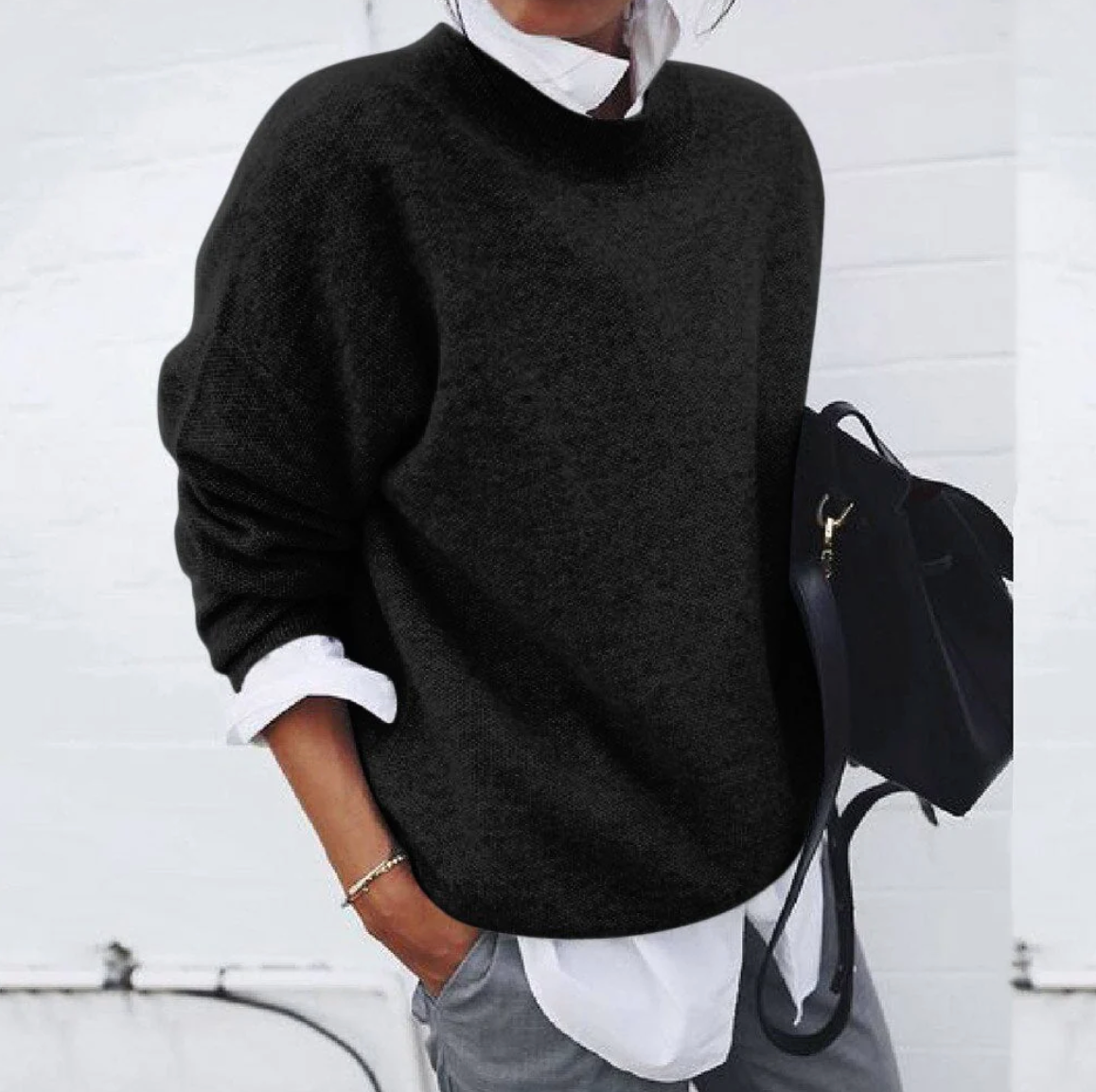 Soft and warm cotton jumper for men