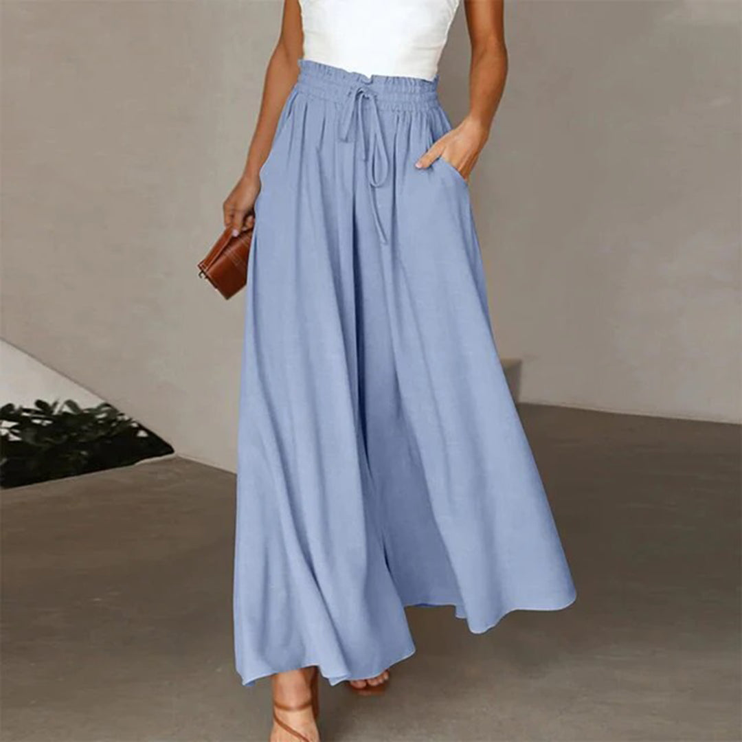 Chantal - Wide Leg Drawstring Pants