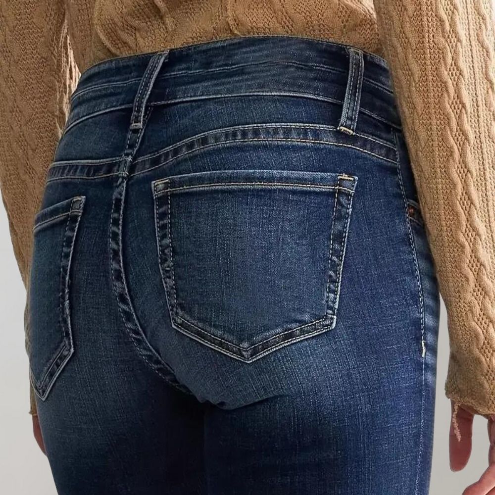 Marie - Flared Denim Pants