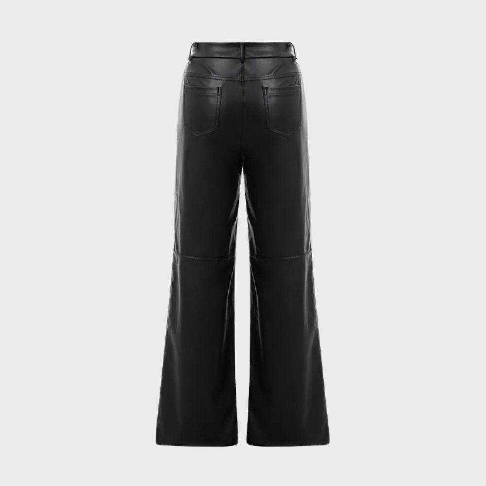 Jaska - Straight Cut Leather Pants