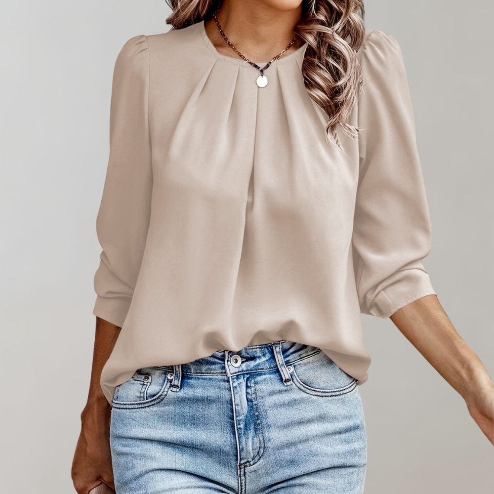 Erin | Women's Blouse with Puff Sleeves
