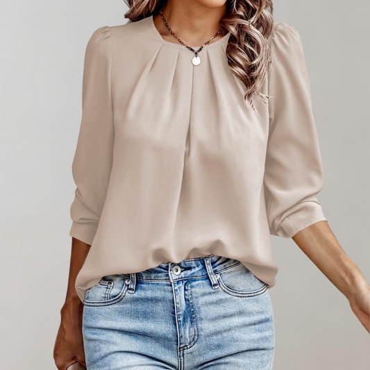 Erin | Women's Blouse with Puff Sleeves